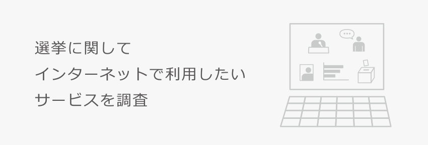 選挙に関してインターネットで利用したいサービスを調査